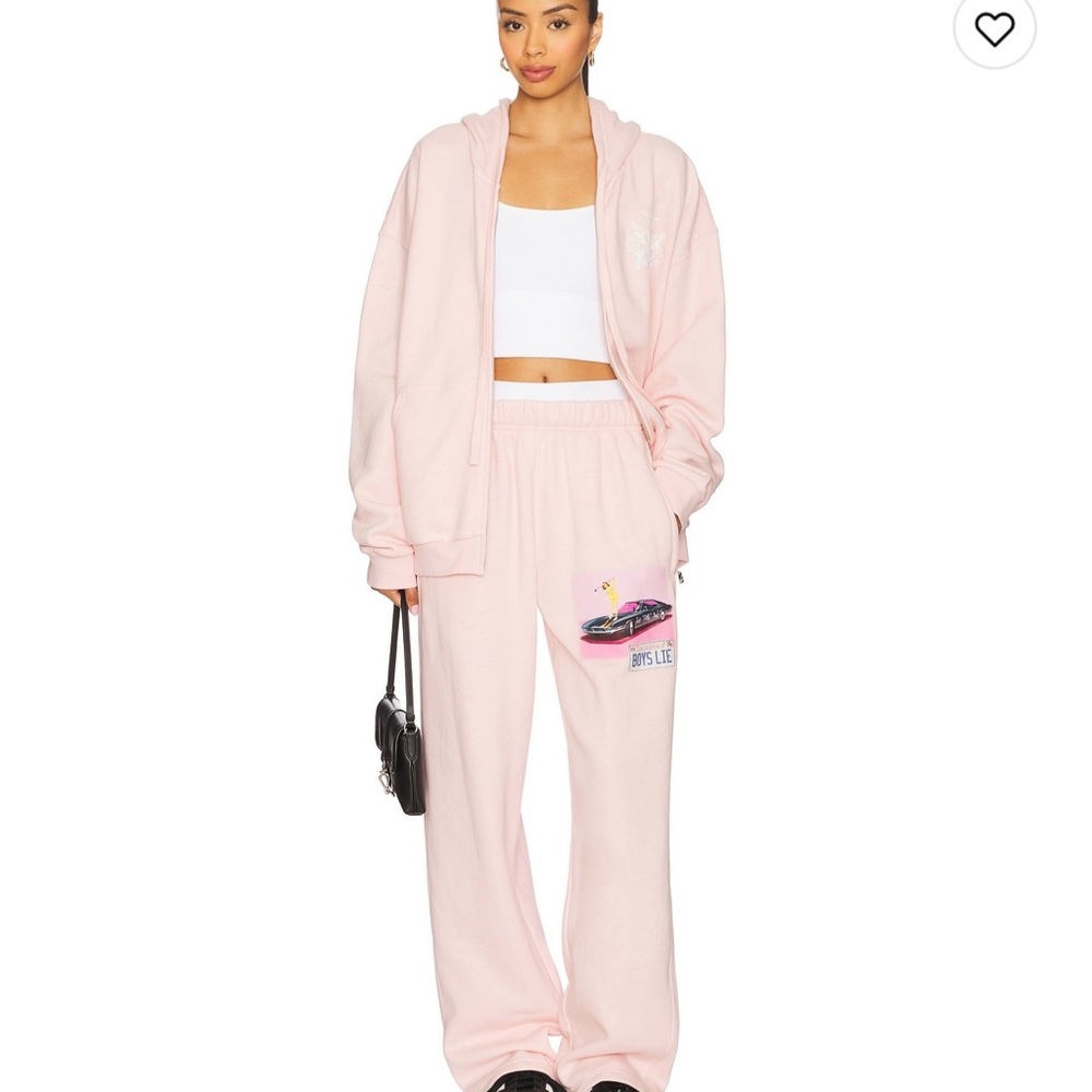 Boys Lie Light Pink Sweat Set
